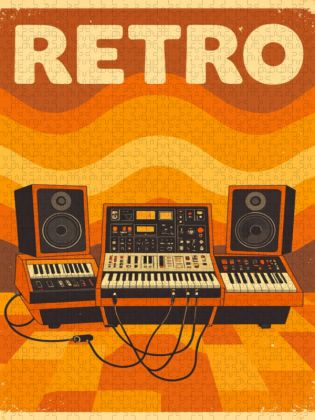 Produktbild: CALVENDO Puzzle Retro Soundwaves Studio | 1000 Teile Lege-Gr&ouml;&szlig;e 64x48cm Foto-Puzzle f&uuml;r gl&uuml;ckliche Stunden