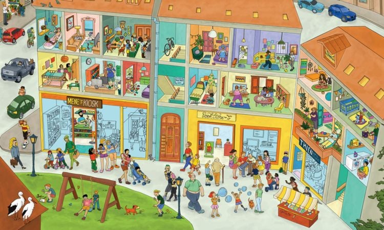 Produktbild: Mimis Colorful World &ndash; Wimmelbuch f&uuml;r Kinder