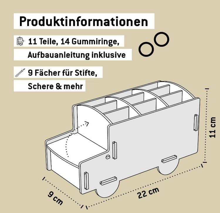 Produktbild: Stiftebox School Bus
