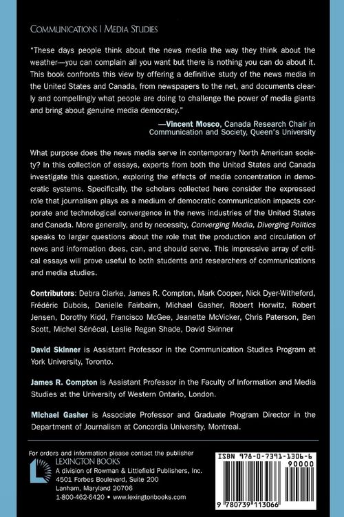 Produktbild: Converging Media, Diverging Politics