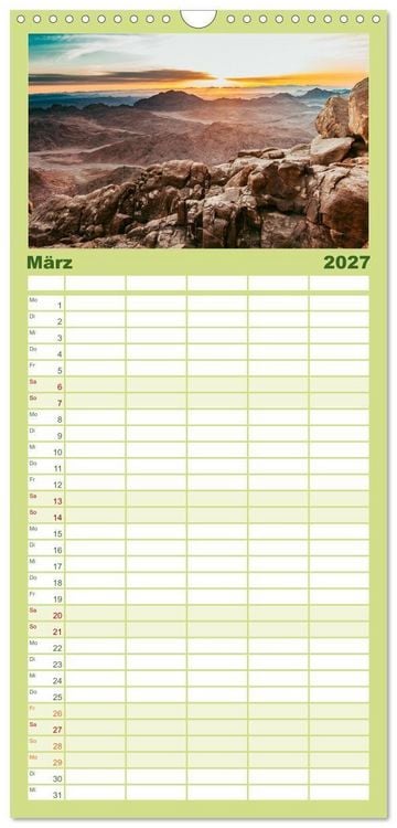 Produktbild: Familienplaner 2027 - &Auml;gypten - Im Land der Pyramiden mit 5 Spalten (Wandkalender, 21 x 45 cm) CALVENDO