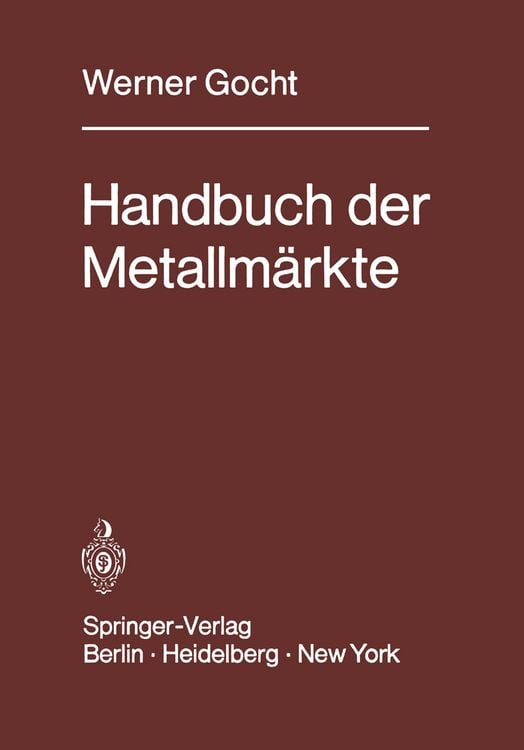 Produktbild: Handbuch der Metallm&auml;rkte