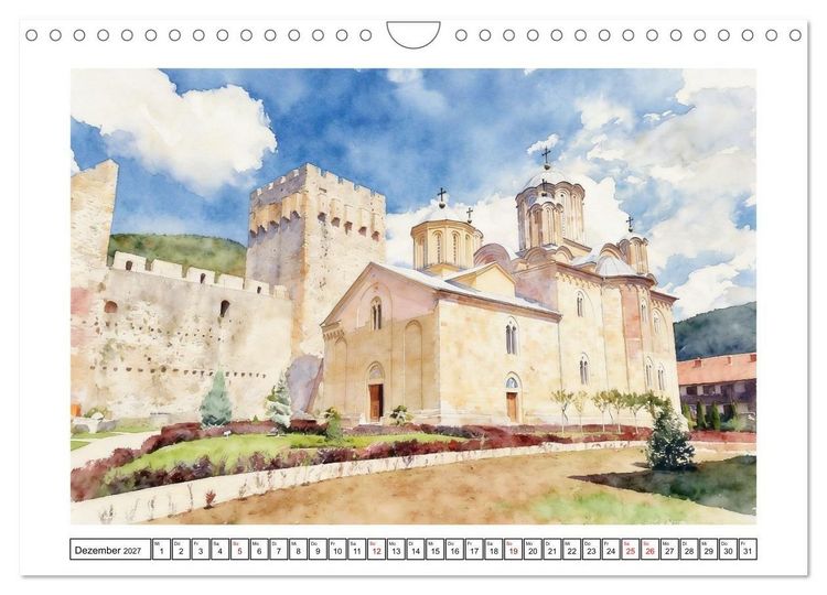 Produktbild: Abwechslungsreiches Serbien (Wandkalender 2027 DIN A4 quer), CALVENDO Monatskalender