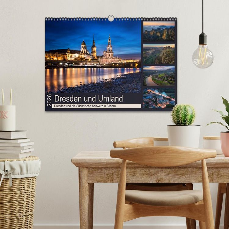 Produktbild: Dresden und Umland (Wandkalender 2026 DIN A3 quer), CALVENDO Monatskalender