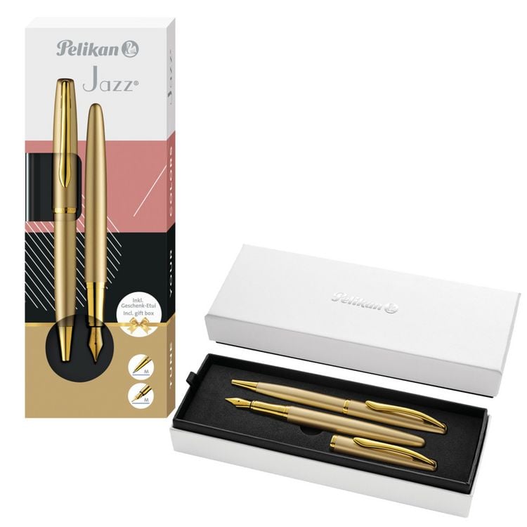 Produktbild: Pelikan F&uuml;ller & Kugelschreiber Jazz Noble Elegance K/P36 Gold