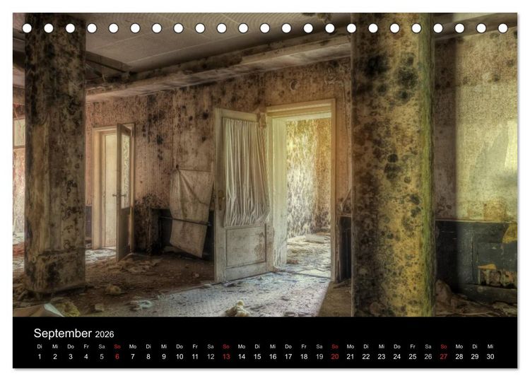 Produktbild: Verlassene Orte im Harz (Tischkalender 2026 DIN A5 quer), CALVENDO Monatskalender