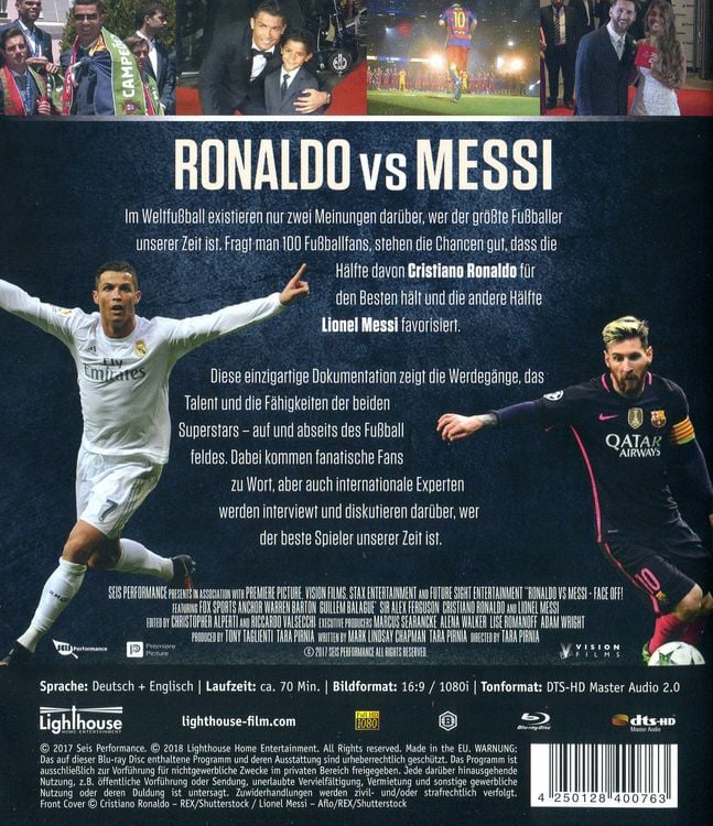 Produktbild: Ronaldo vs. Messi,1 Blu-ray