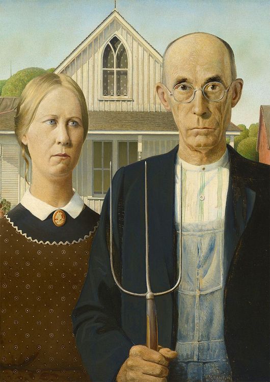Produktbild: Wood - American Gothic - 1000 Teile Puzzle