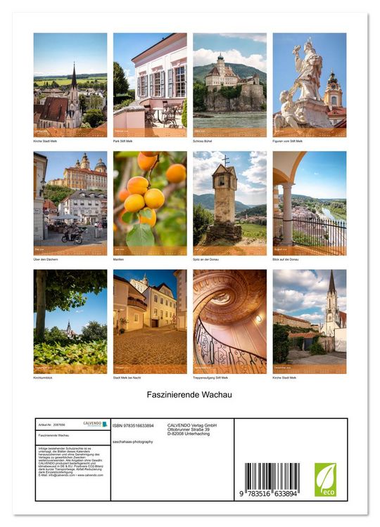 Produktbild: Faszinierende Wachau (Wandkalender 2026 DIN A4 hoch), CALVENDO Monatskalender
