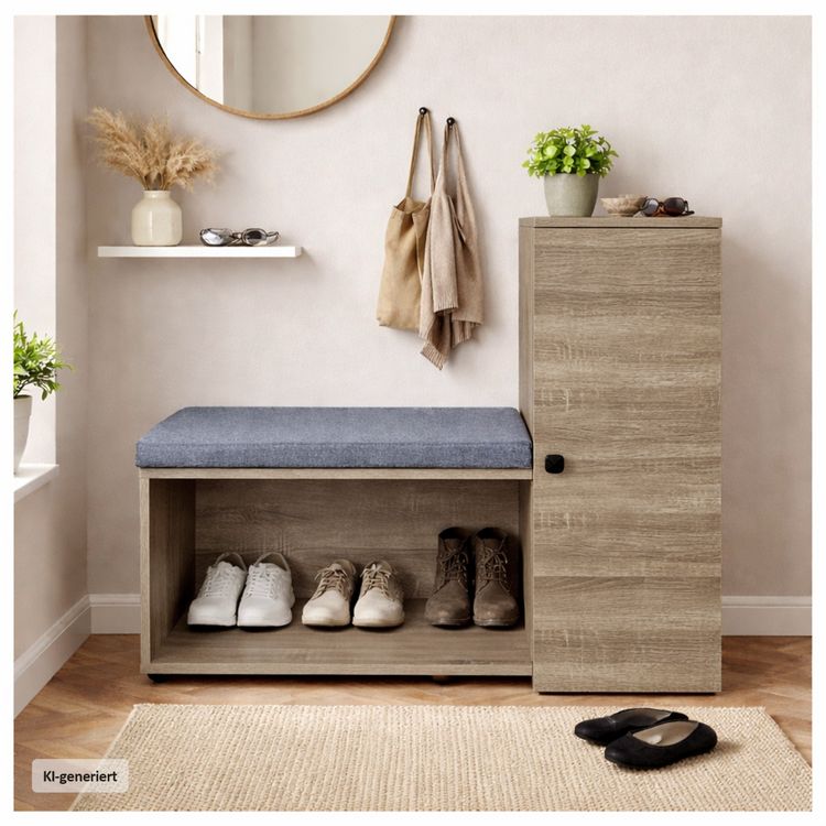 Produktbild: HTI-Living Schuhschrank mit Sitzbank Thekla Sonoma Schuhschrank mit Sitzbank Thekla Sonoma