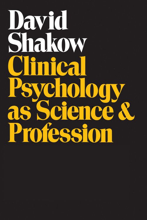 Produktbild: Clinical Psychology as Science and Profession