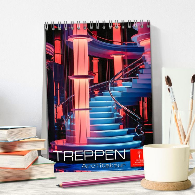 Produktbild: Treppen Architektur (Tischkalender 2026 DIN A5 hoch), CALVENDO Monatskalender