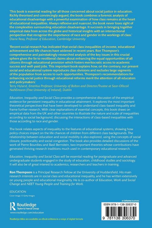 Produktbild: Education, Inequality and Social Class