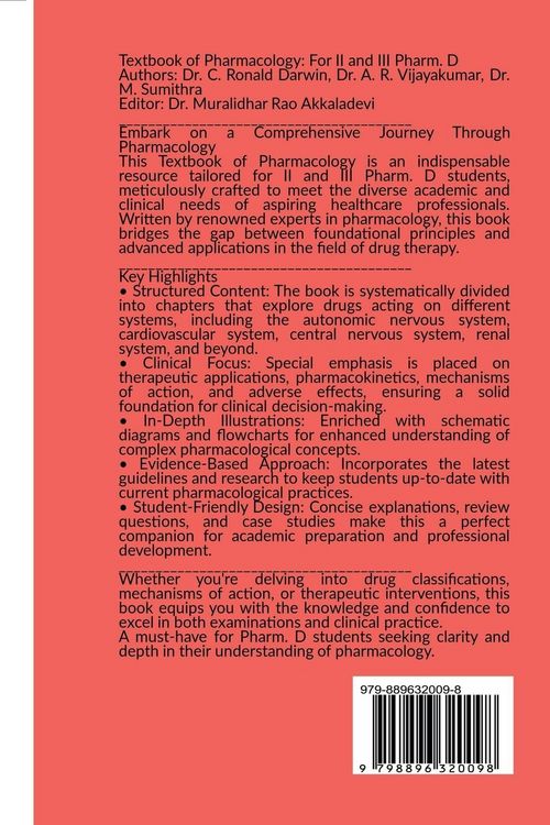 Produktbild: Textbook of Pharmacology