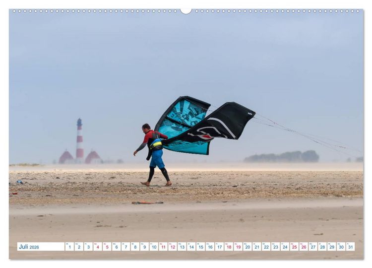 Produktbild: St. Peter-Ording Stranderlebnisse (hochwertiger Premium Wandkalender 2026 DIN A2 quer), Kunstdruck in Hochglanz