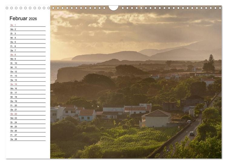 Produktbild: Azoren - S&atilde;o Miguel (Wandkalender 2026 DIN A3 quer), CALVENDO Monatskalender