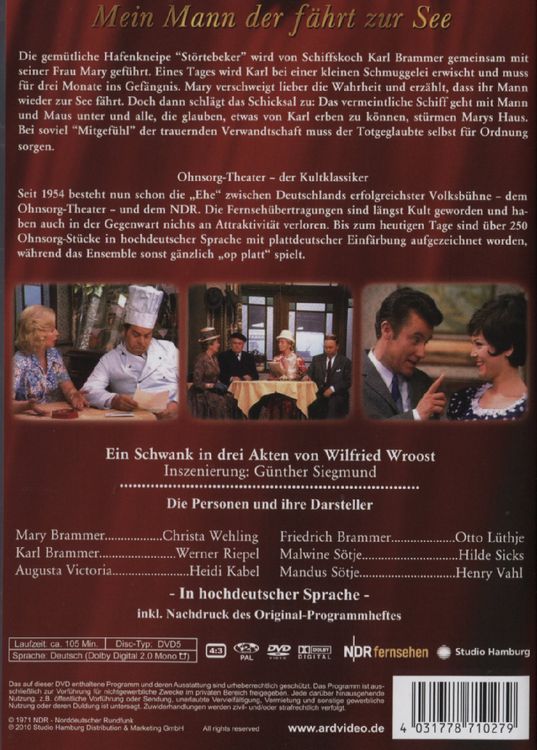 Produktbild: Ohnsorg Theater - Mein Mann der f&auml;hrt zur See
