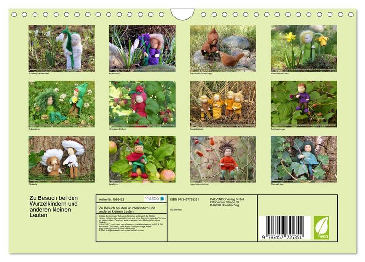 Produktbild: Zu Besuch bei den Wurzelkindern und anderen kleinen Leuten (Wandkalender 2026 DIN A4 quer), CALVENDO Monatskalender