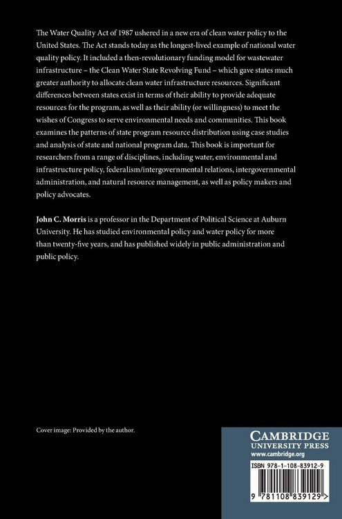 Produktbild: Clean Water Policy and State Choice