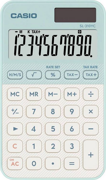 Produktbild: Casio Taschenrechner Hellgr&uuml;n (B x H x T) 70 x 8.6 x 120mm