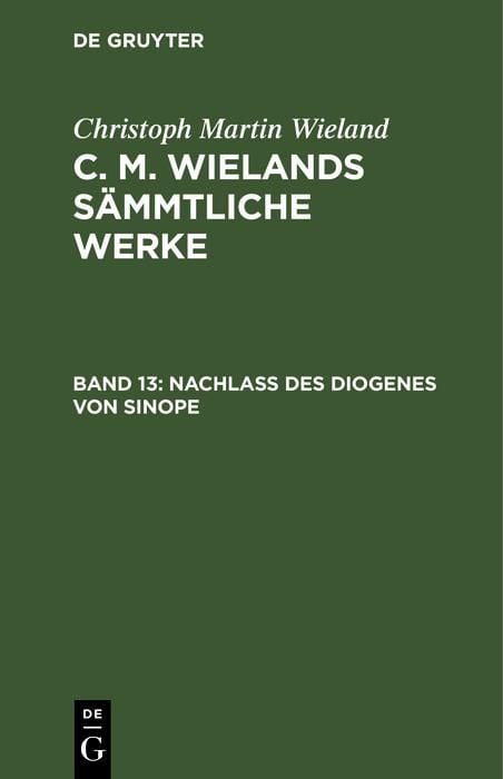 Produktbild: Nachlass des Diogenes von Sinope