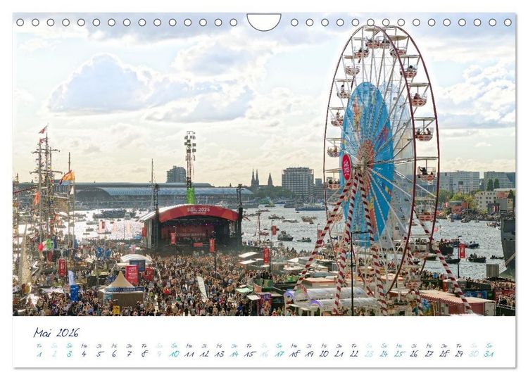 Produktbild: SAIL Amsterdam (Wandkalender 2026 DIN A4 quer), CALVENDO Monatskalender