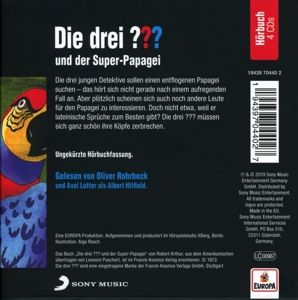 Produktbild: Die drei ???: Oliver Rohrbeck liest ... Super-Papagei/4 CDs