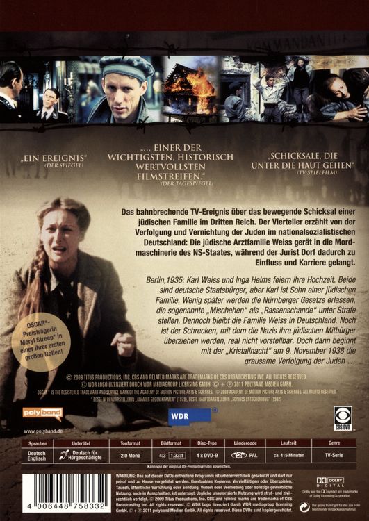 Produktbild: Holocaust - Die Geschichte der Familie Weiss [4 DVDs]