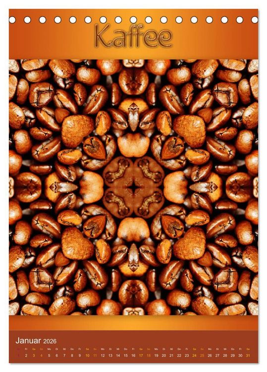 Produktbild: Kulinarische Mandalas (Tischkalender 2026 DIN A5 hoch), CALVENDO Monatskalender