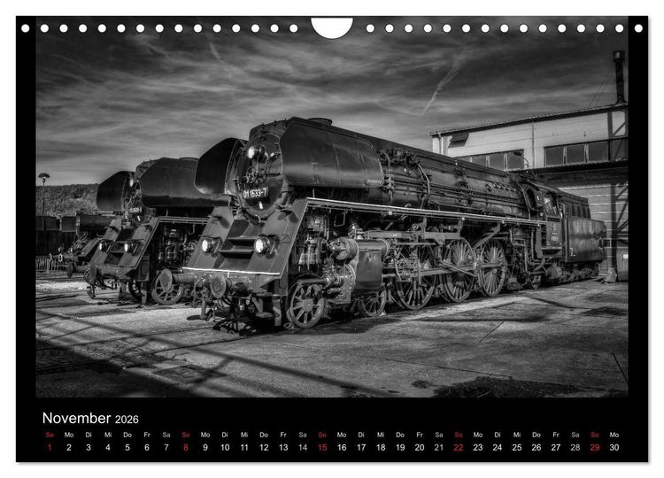 Produktbild: Dampflokomotiven (Wandkalender 2026 DIN A4 quer), CALVENDO Monatskalender