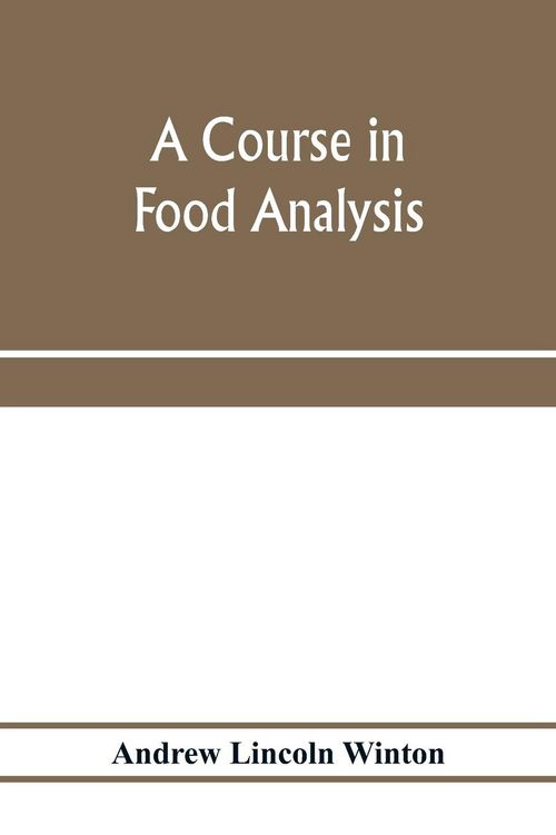 Produktbild: A course in food analysis