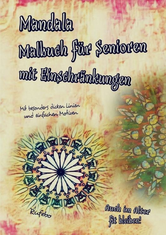 Produktbild: Mandala Malbuch f&uuml;r Senioren mit Einschr&auml;nkungen