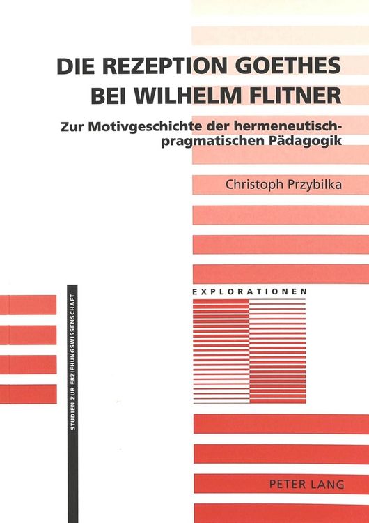 Produktbild: Die Rezeption Goethes bei Wilhelm Flitner