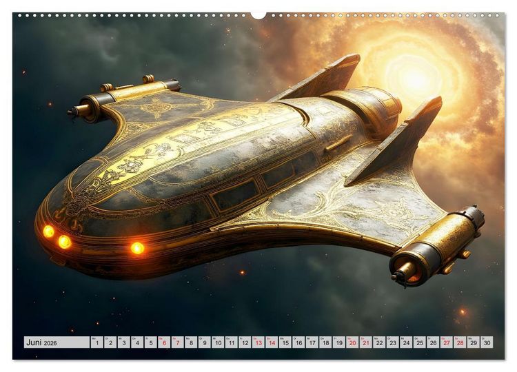 Produktbild: Kosmische Extravaganz (Wandkalender 2026 DIN A2 quer), CALVENDO Monatskalender