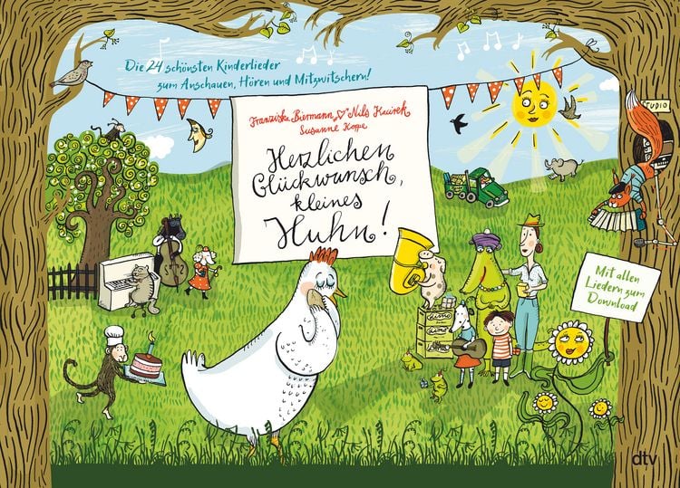 Produktbild: Herzlichen Gl&uuml;ckwunsch, kleines Huhn! Die 24 sch&ouml;nsten Kinderlieder zum Anschauen, H&ouml;ren und Mitzwitschern!
