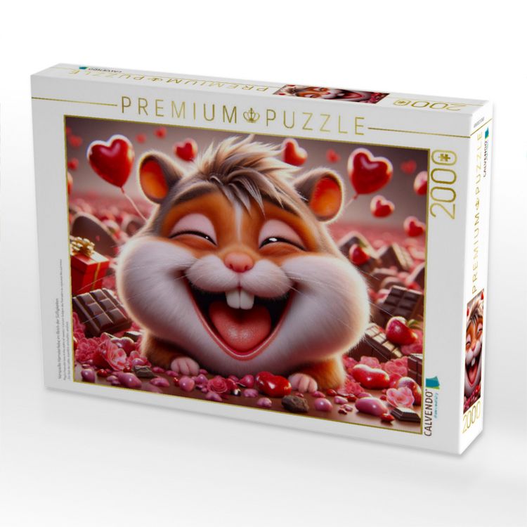 Produktbild: CALVENDO Puzzle Verspielte Hamsterliebe im Reich der S&uuml;&szlig;igkeiten | 2000 Teile Lege-Gr&ouml;&szlig;e 90x67cm Foto-Puzzle f&uuml;r gl&uuml;ckliche Stunden