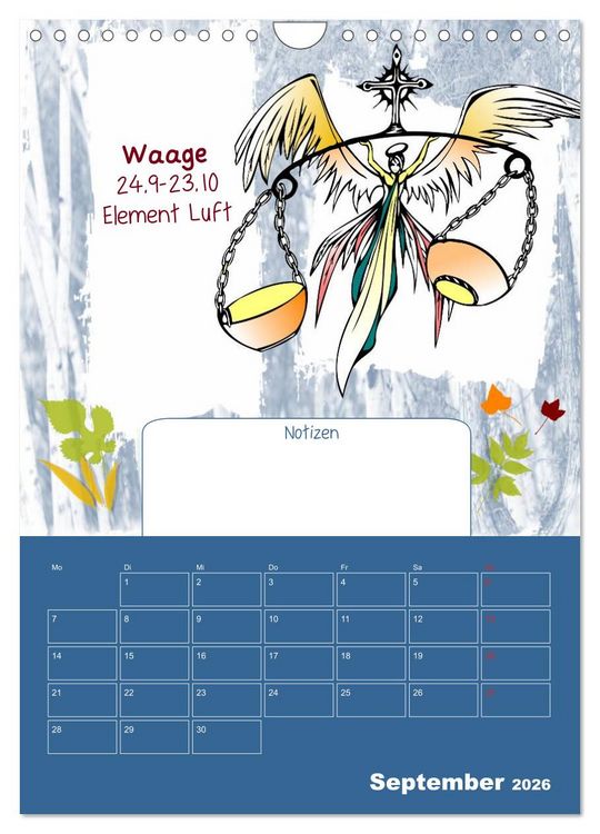Produktbild: Sternzeichen &bull; Geburtstagskalender / Planer (Wandkalender 2026 DIN A4 hoch), CALVENDO Monatskalender