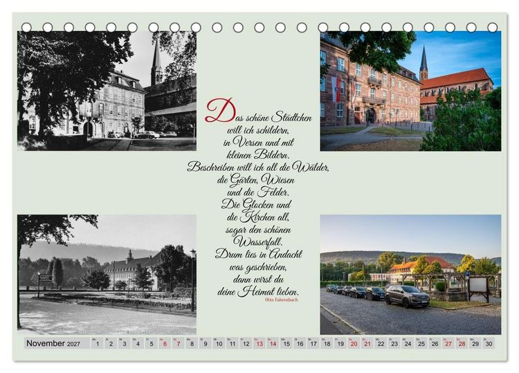 Produktbild: Zeitreise durch Heilbad Heiligenstadt - Die 1960er Jahre und Heute (Tischkalender 2027 DIN A5 quer), CALVENDO Monatskalender