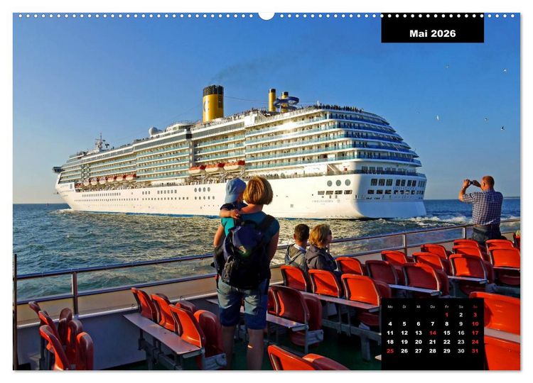 Produktbild: Bitte ein Schiff! (hochwertiger Premium Wandkalender 2026 DIN A2 quer), Kunstdruck in Hochglanz