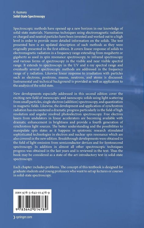 Produktbild: Solid-State Spectroscopy