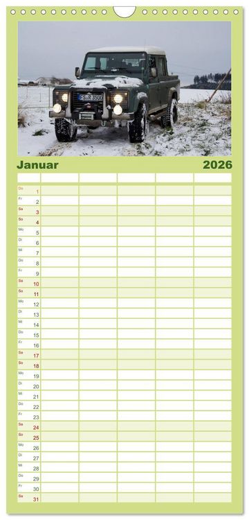 Produktbild: Familienplaner 2026 - Defender f&uuml;r's Grobe mit 5 Spalten (Wandkalender, 21 x 45 cm) CALVENDO