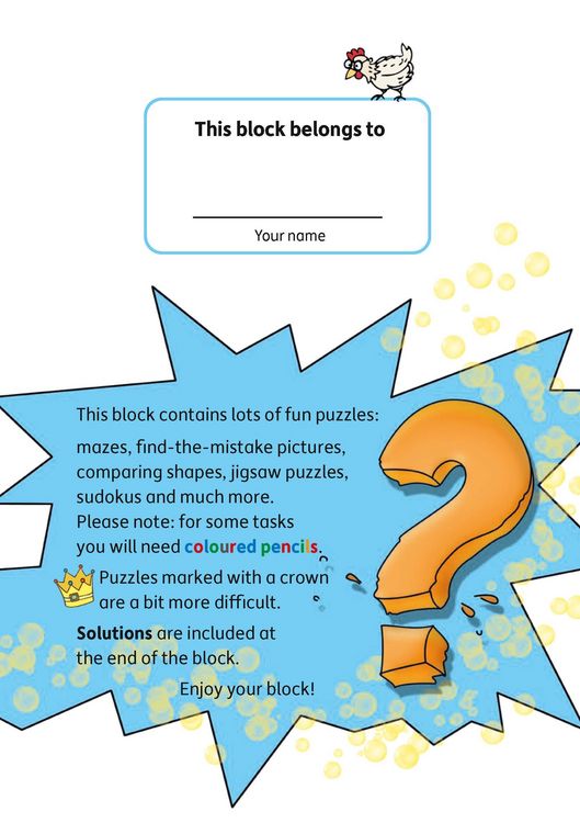 Produktbild: Puzzle Activity Book from 5 Years - Volume 2: Colourful Preschool Activity Books with Puzzle Fun - Labyrinth, Sudoku, Search and Find Books for Childr