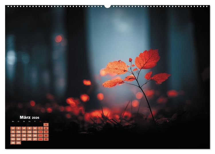 Produktbild: Herbstgefl&uuml;ster - Farben, die vom Wind erz&auml;hlen (hochwertiger Premium Wandkalender 2026 DIN A2 quer), Kunstdruck in Hochglanz