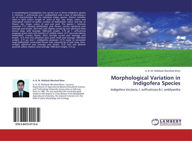 Produktbild: Morphological Variation in Indigofera Species