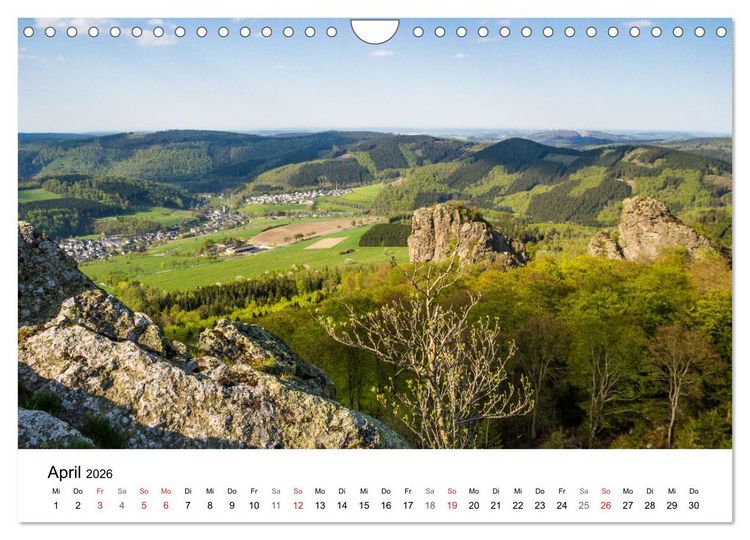 Produktbild: SAUERLAND &ndash; Besondere Orte (Wandkalender 2026 DIN A4 quer), CALVENDO Monatskalender