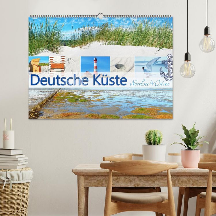 Produktbild: Deutsche K&uuml;ste - Nordsee und Ostsee (Wandkalender 2026 DIN A2 quer), CALVENDO Monatskalender