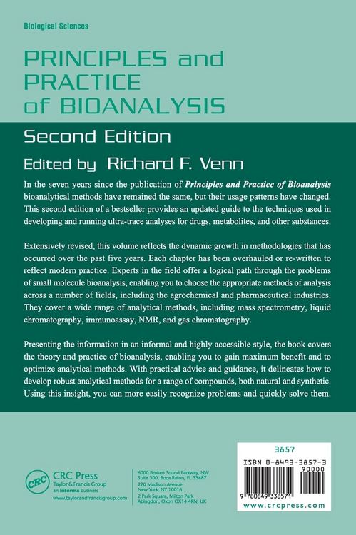 Produktbild: Principles and Practice of Bioanalysis