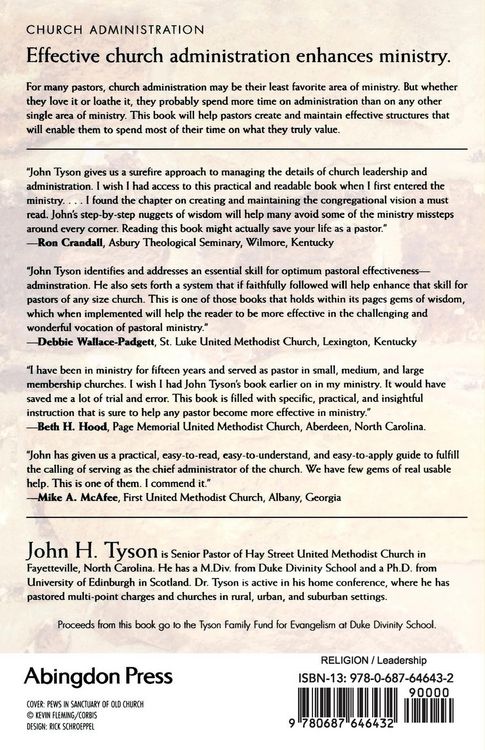 Produktbild: Administration in the Small Membership Church