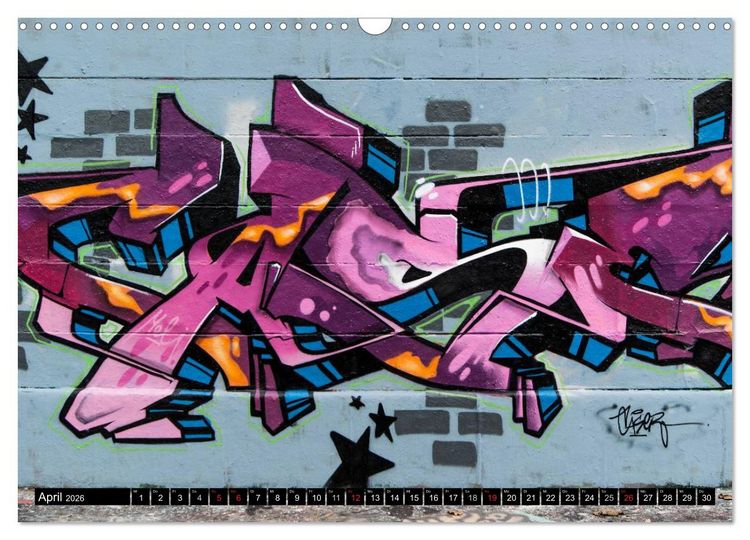 Produktbild: Streetart am Wiener Donaukanal (Wandkalender 2026 DIN A3 quer), CALVENDO Monatskalender