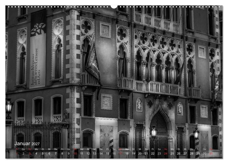 Produktbild: Venedig - Licht und Schatten (hochwertiger Premium Wandkalender 2027 DIN A2 quer), Kunstdruck in Hochglanz